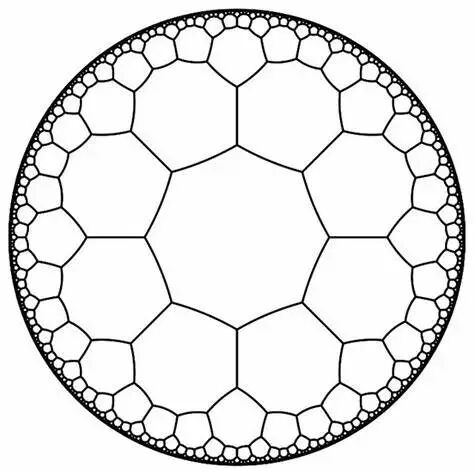 Left: {8, 3}-tessellation on the Poincaré disk. Right: Archimedean ...