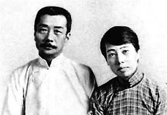 鲁迅与许广平。
