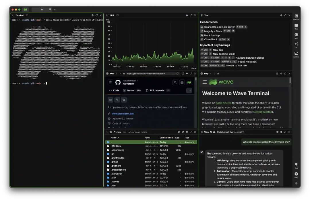 WaveTerm Screenshot