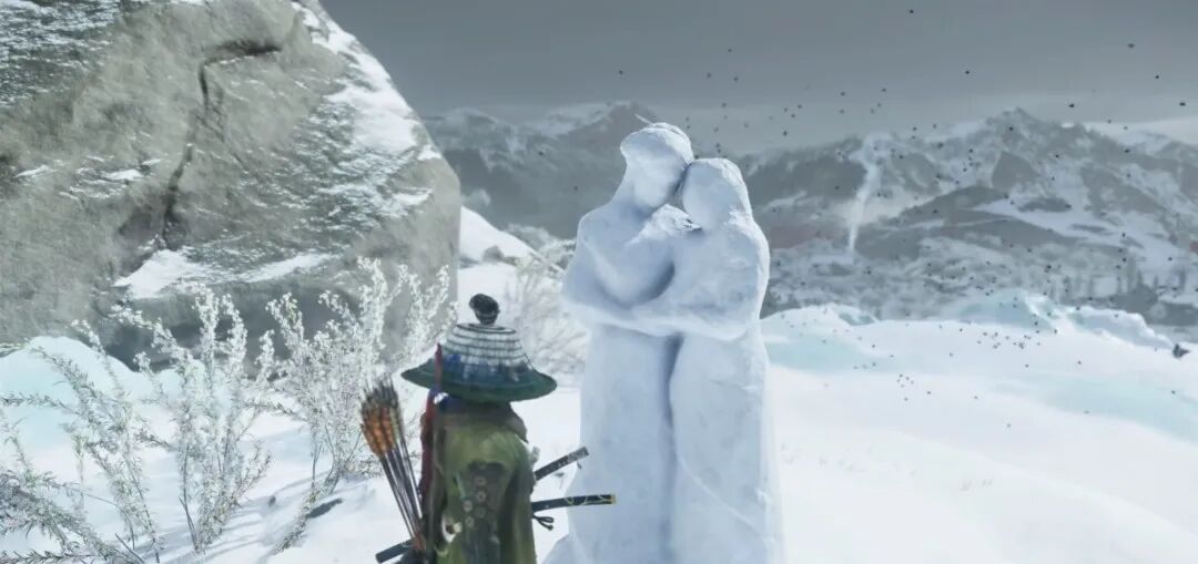 人站在雪地上 中度可信度描述已自动生成