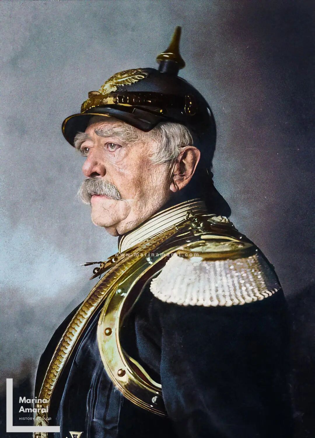 Otto von Bismarck, 1871 : r/ColorizedHistory