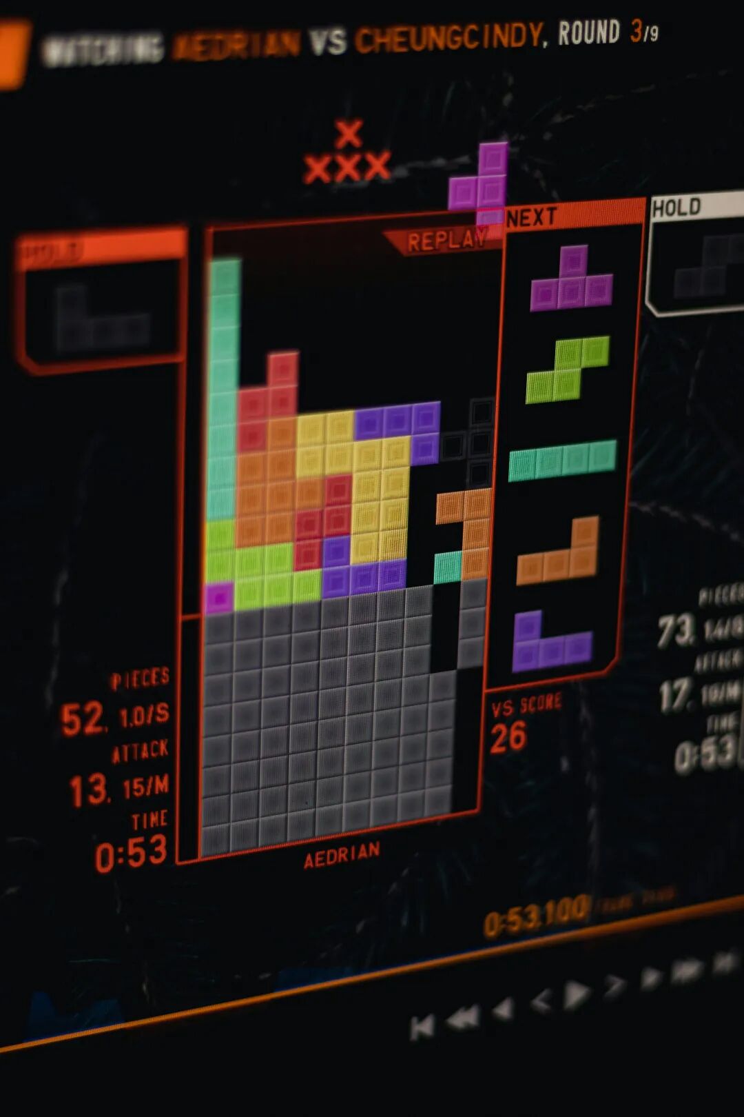 a close up of a computer screen with a game on it