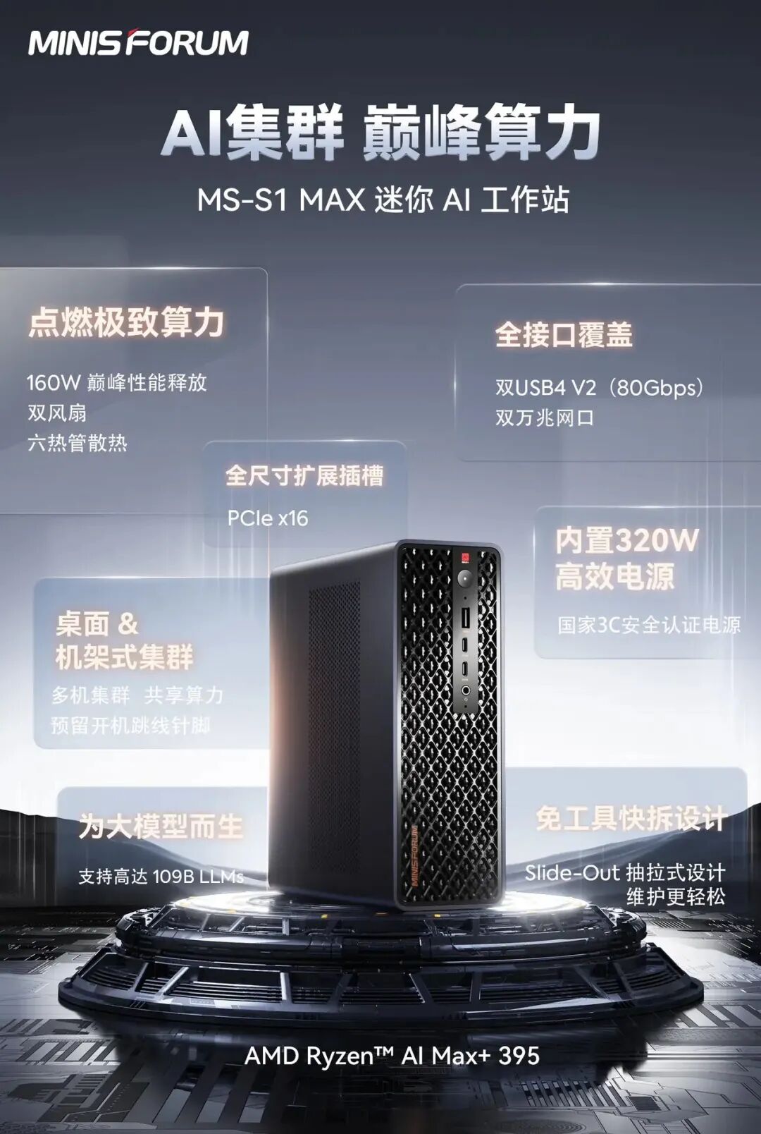 Minisforum Unveils Four Brand New Mini PCs At IFA: MS-S1 MAX "Ryzen AI MAX+ 395", G1 PRO "Ryzen 9 8945HX", G7 PRO "i9-14900HX" & N5 Pro "HX PRO 370"