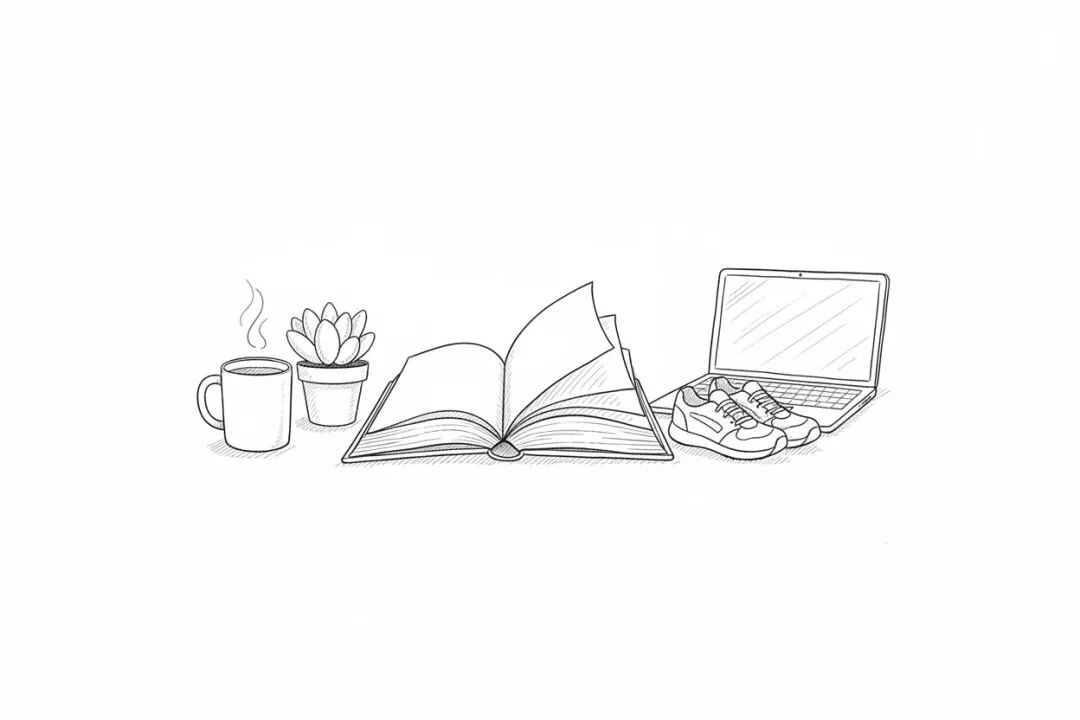 我的 2025 - 手绘黑白素描封面