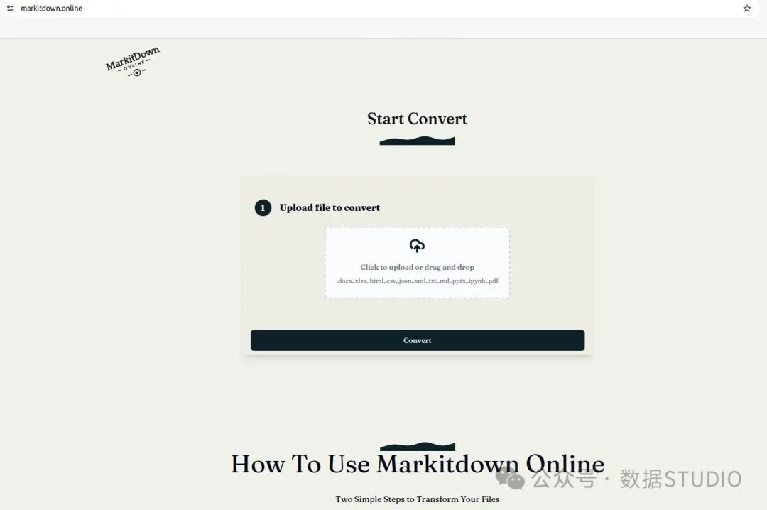 MarkitDown 网页 1