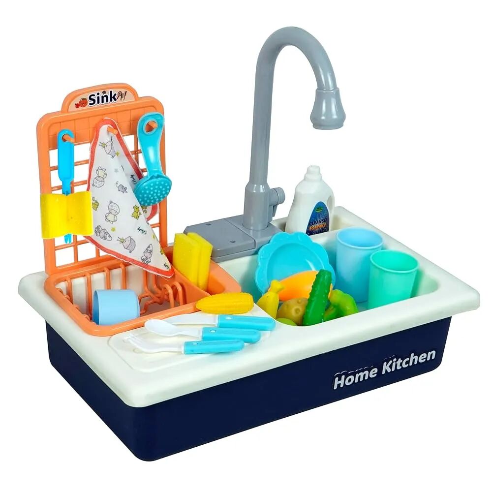Buy Storite Kitchen Set for Kids - Plastic Kids Play Kitchen Sink/Washbasin with Running Water for Kid - Electronic Washbasin,Pretend Role Play Kitchen Toy - Blue Online at Low Prices in India -