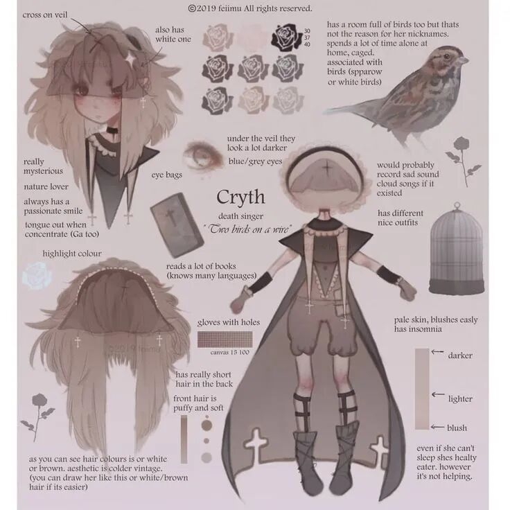 original character design gothic by feiimu