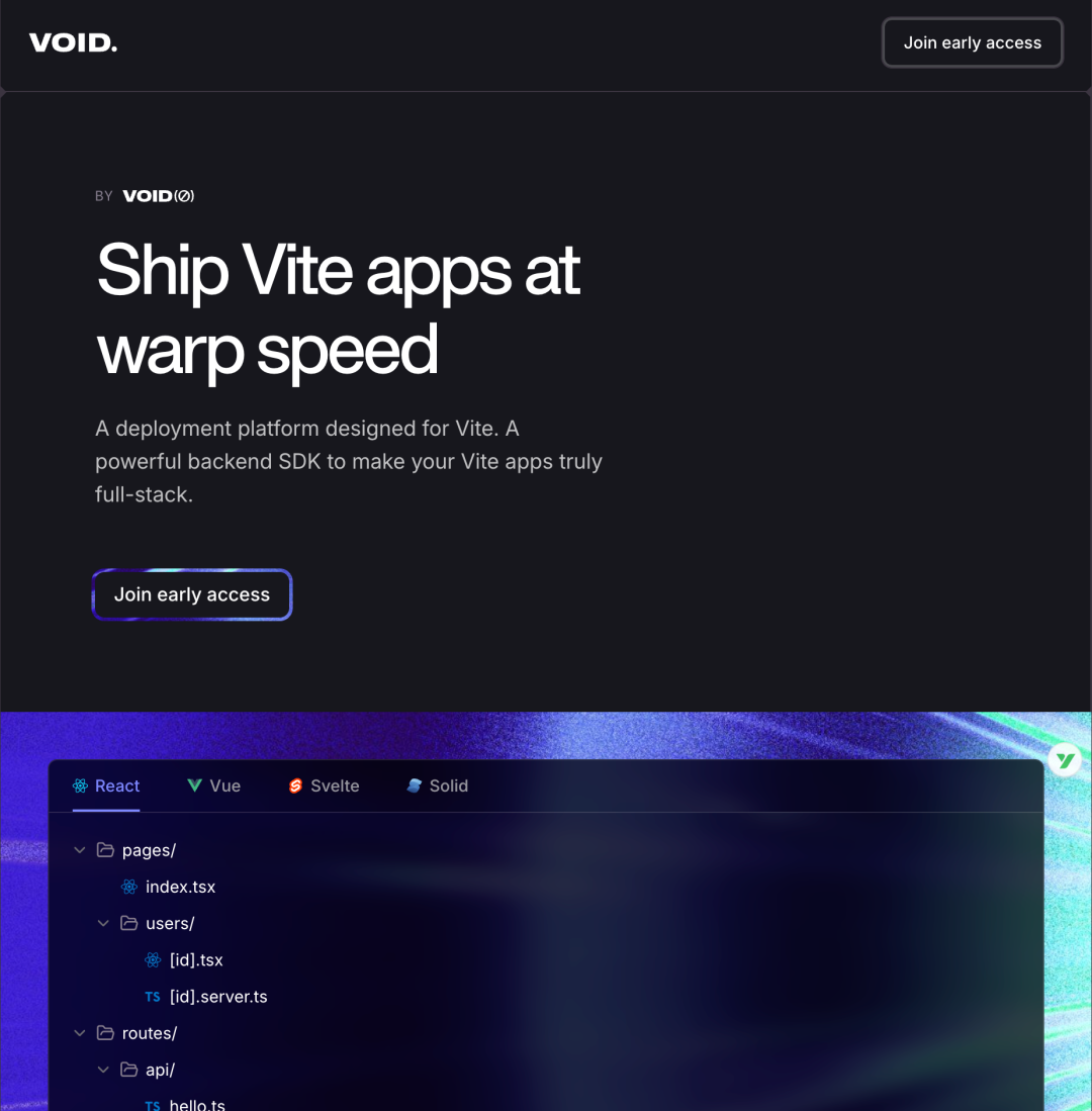 Void 目前属于早期阶段，需要申请早期试用