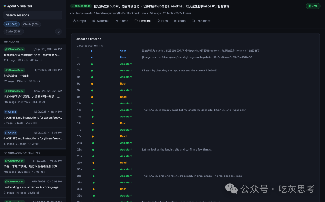 Timeline 视图