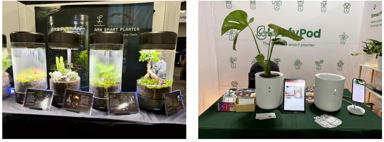 Ark Smart Planter （左）LeafyPod （右）