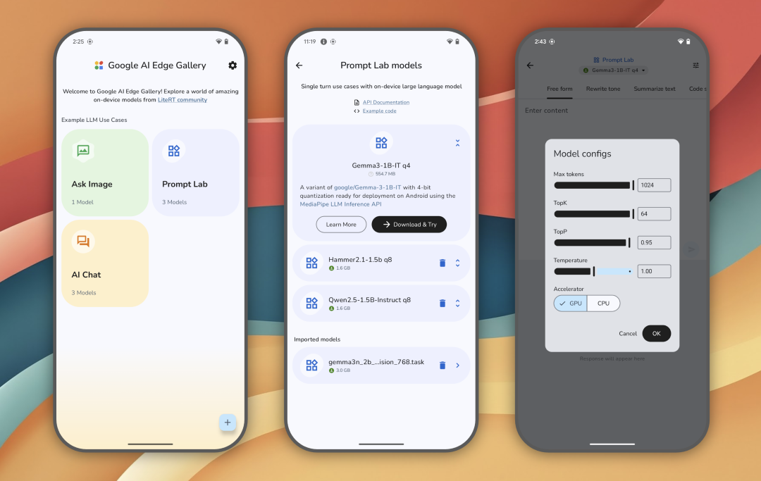 Gallery Image from Google AI Edge