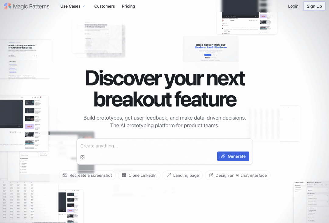 Magic Patterns Website