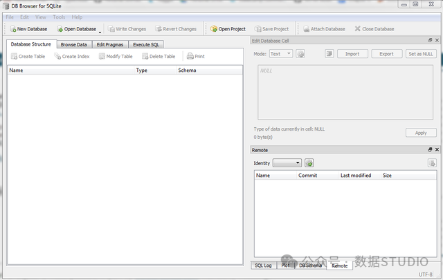 DB Browser for SQLite 主界面