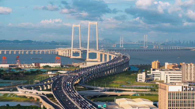 ▲深中通道。图源：深中通道发布