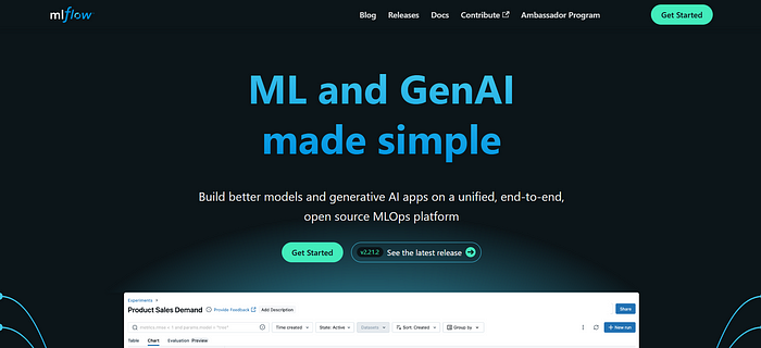 MLflow工作界面