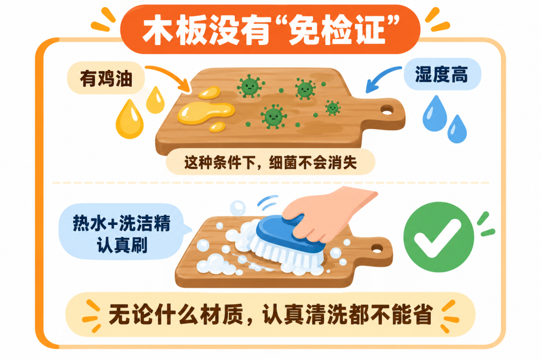 木板没有免检证：鸡油高湿条件下细菌仍能回收