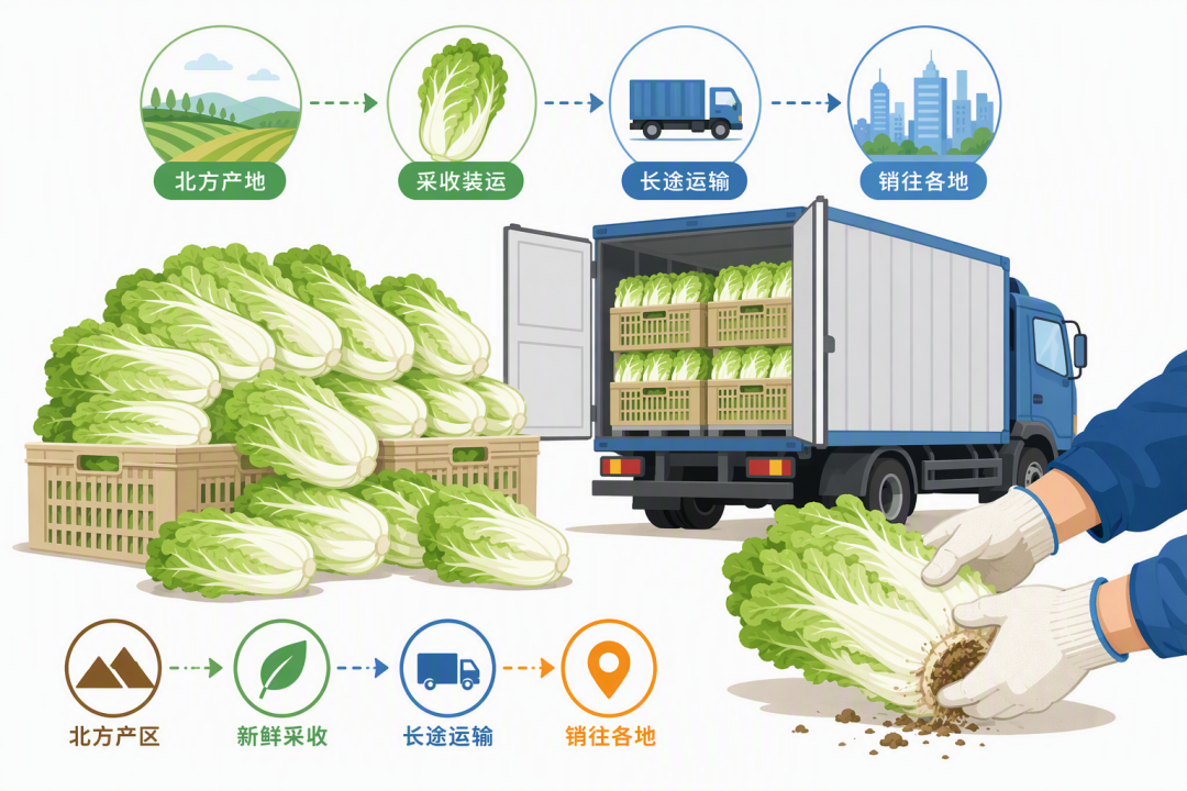 白菜产地装运现场