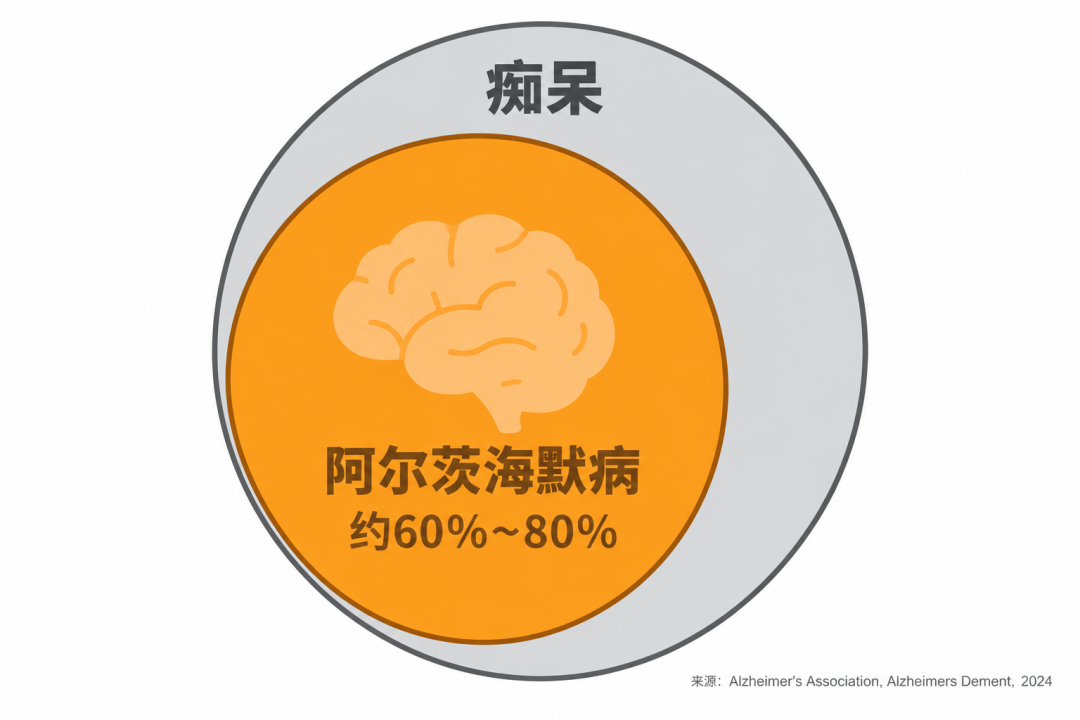痴呆与阿尔茨海默病的组成关系