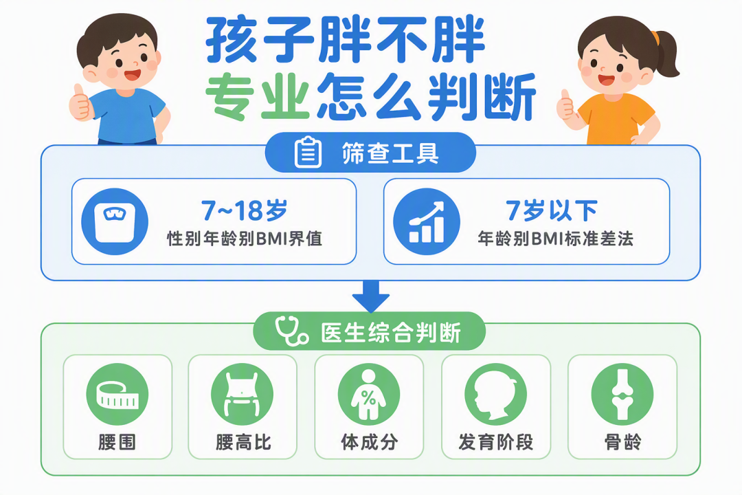 孩子胖不胖，专业怎么判断