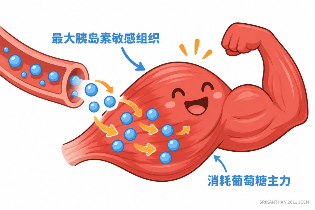骨骼肌消耗葡萄糖