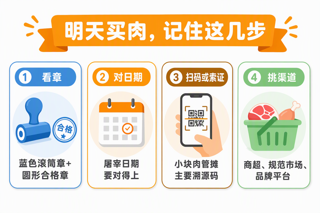 明天买肉记住这几步