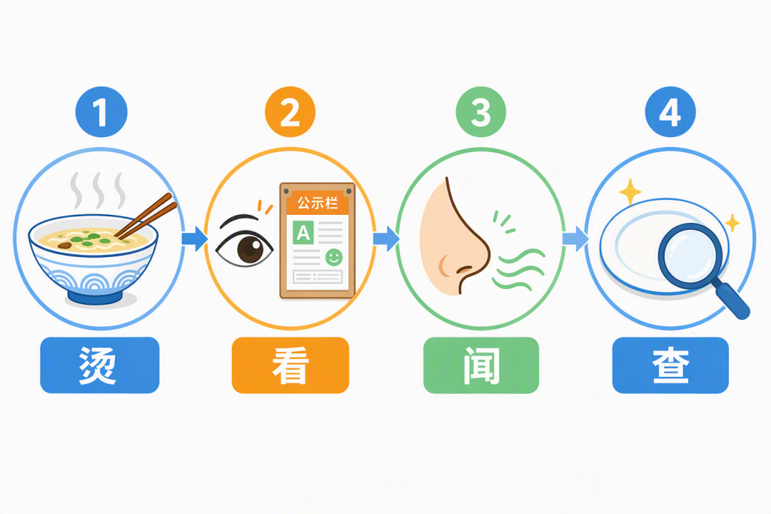 在外就餐四步自查