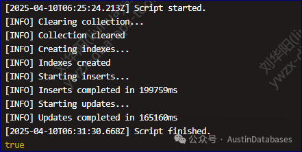 MOGNODB 6.0测试 100万数据UPDATE
