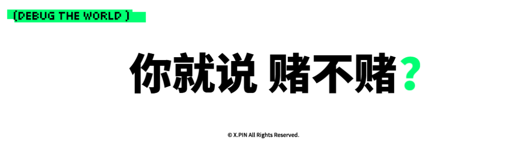 你就说 赌不赌？