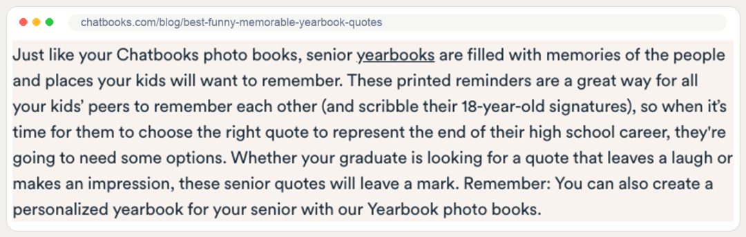 看第一行带下划线的 yearbooks：点击即可进入纪念册产品页