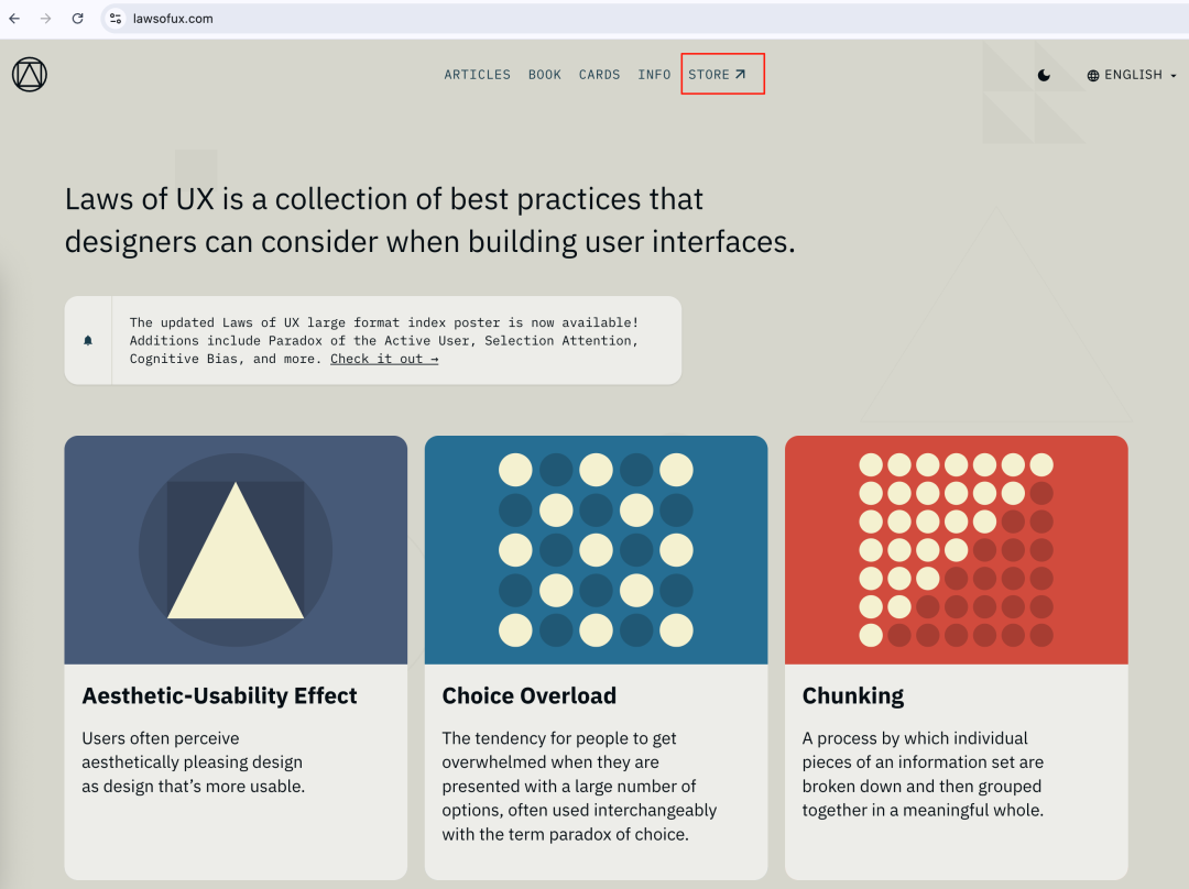 Laws of UX 官网