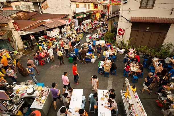 Malacca Melaka Night Market Stok Fotoğraflar & Malezya'nin ...