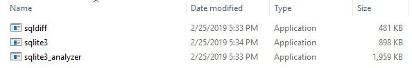 SQLite 命令行工具文件