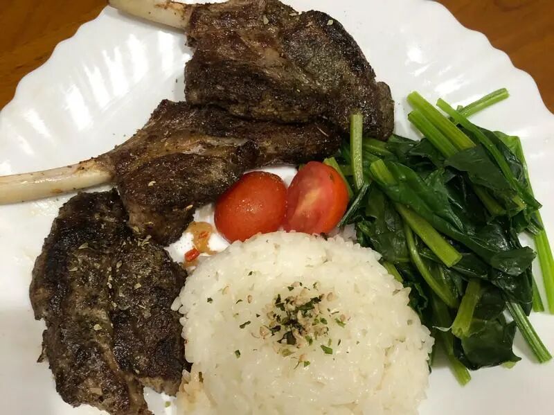 高蛋白「香烤羊肩飯」500卡 by 妮可小姐-增肌減脂創意料理-