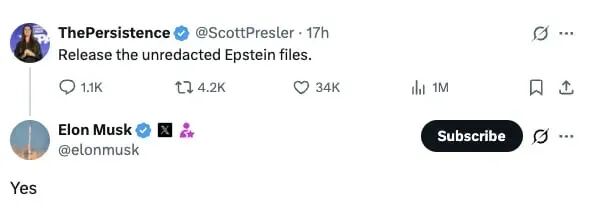 Musk Demands Epstein Files Release While Mounting Last-Minute Attack on Trump's Megabill