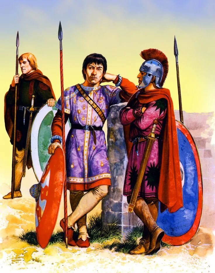 German soldiers of Roman Army, 4th-5th centuries AD