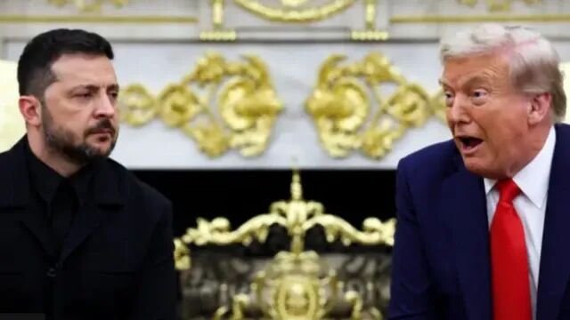 Donald Trump and Volodymyr Zelensky