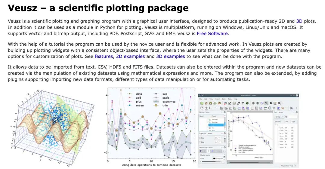 a scientific plotting package
