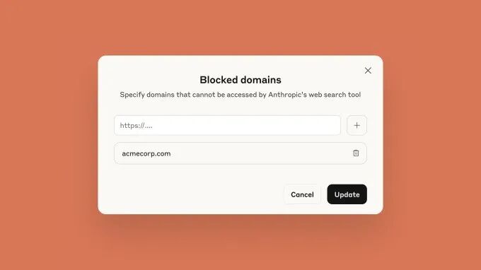 Anthropic web search API