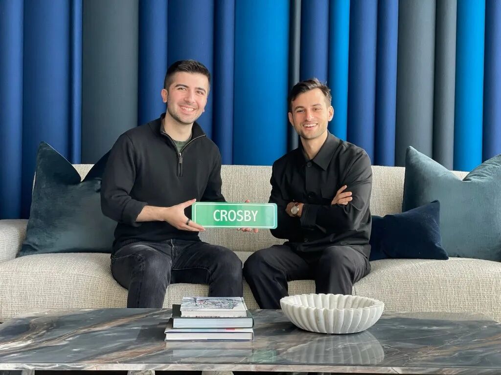 Crosby co-founders John Sarihan (left) and Ryan Daniels (right).