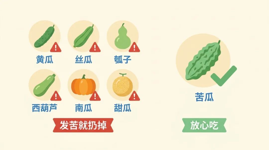 除了苦瓜，发苦的瓜都别吃