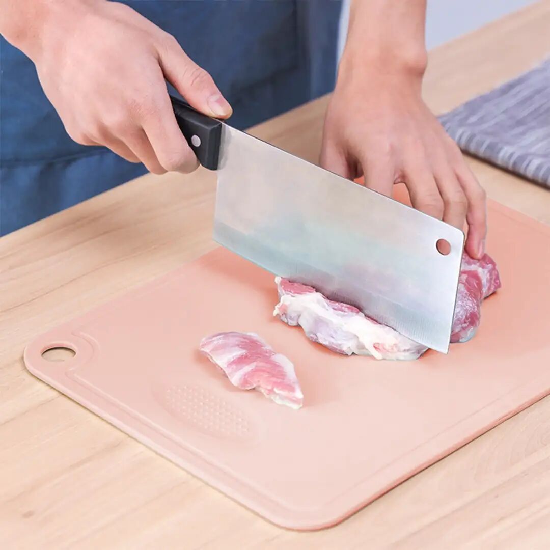 Cutting Board Plastic Chopping Board 11.61x8.66x0.39 Inches, Reversible ...