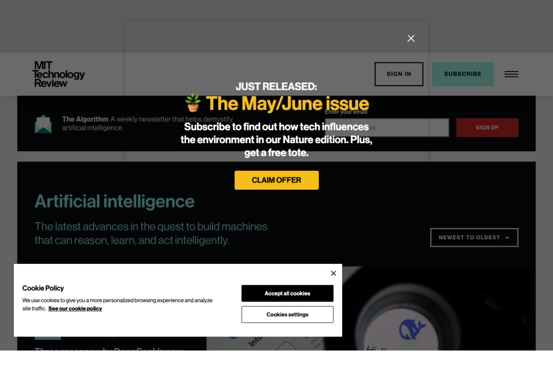 MIT Technology Review AI 截图