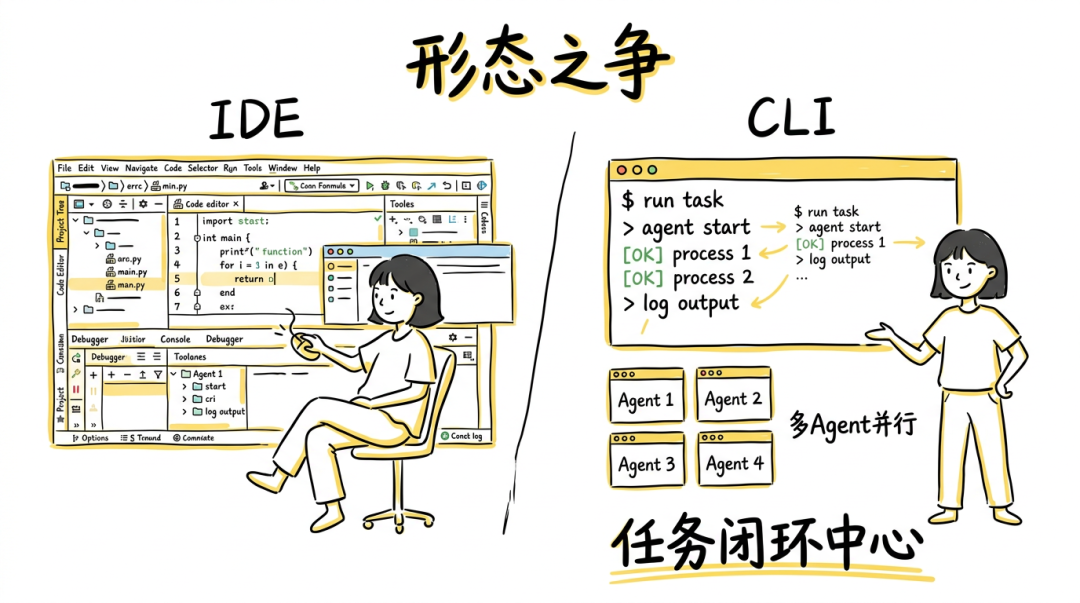 IDE vs CLI 形态之争