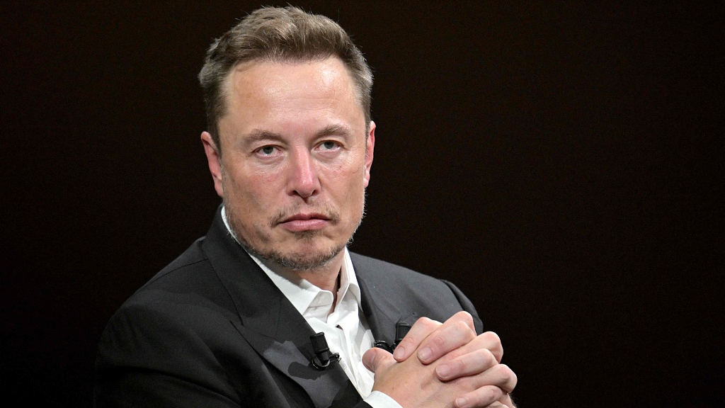 SpaceX, X (formerly known as Twitter) and electric car maker Tesla CEO Elon Musk looks on as he speaks during his visit at the Vivatech technology startups and innovation fair, Paris, France, June 16, 2023. /CFP