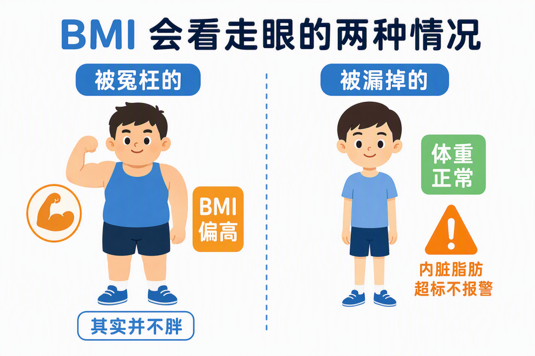 BMI会看走眼的两种情况