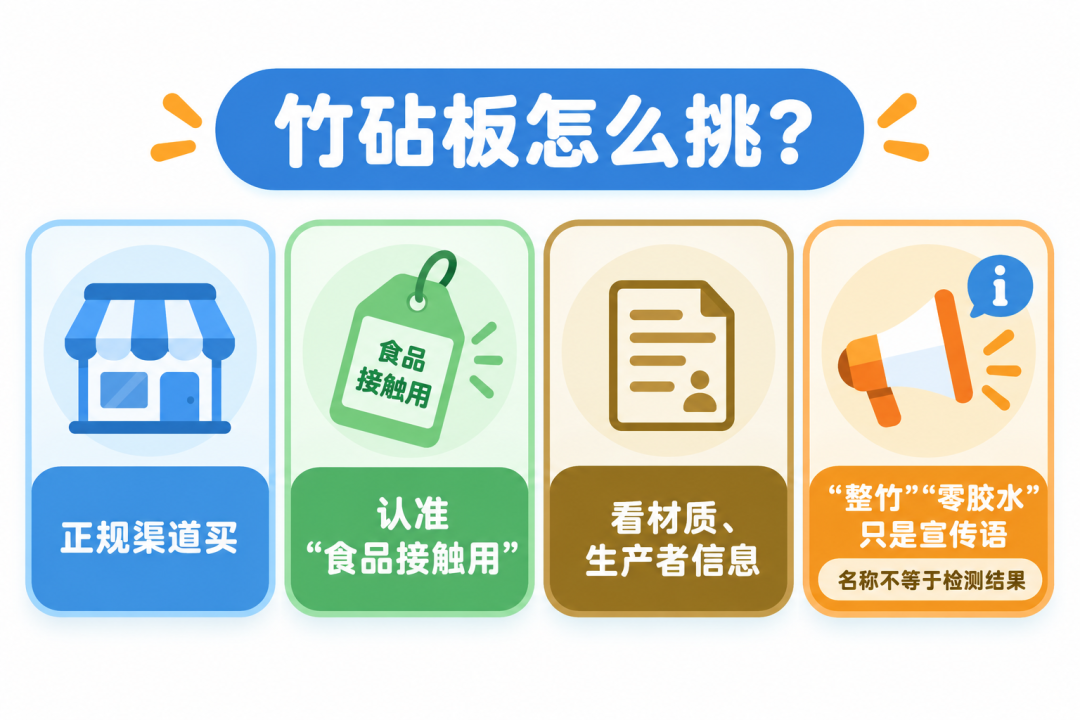 竹砧板选购要点