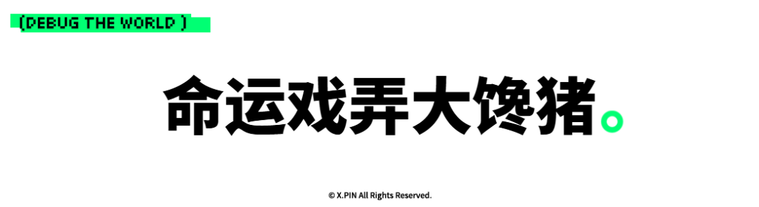 命运戏弄大馋猪。