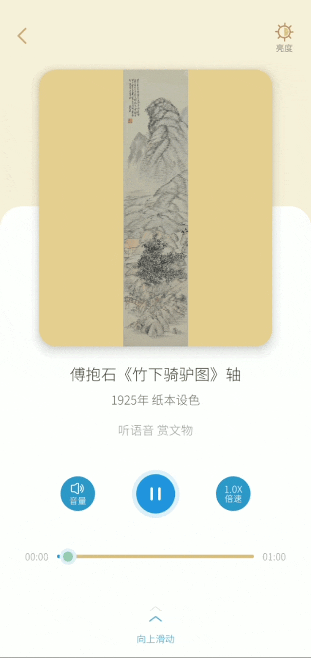 2、傅抱石 《竹下骑驴图》.gif