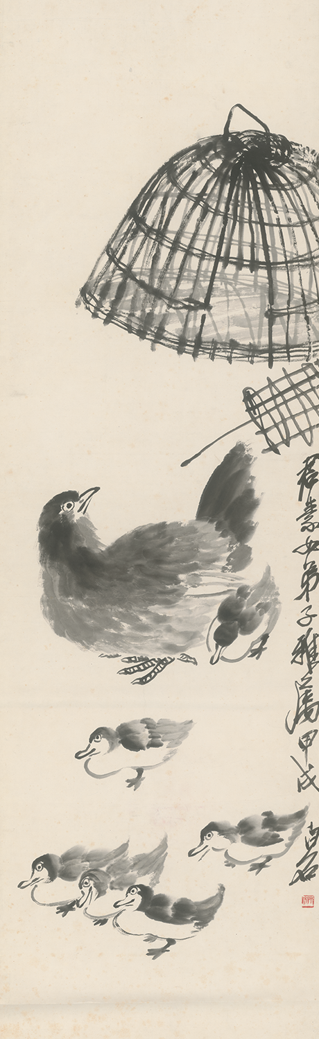 2齐白石水墨鸡鸭图轴.png