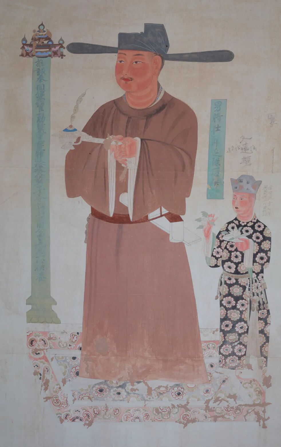 曹元忠父子供养像（临摹者：李其琼）.jpg